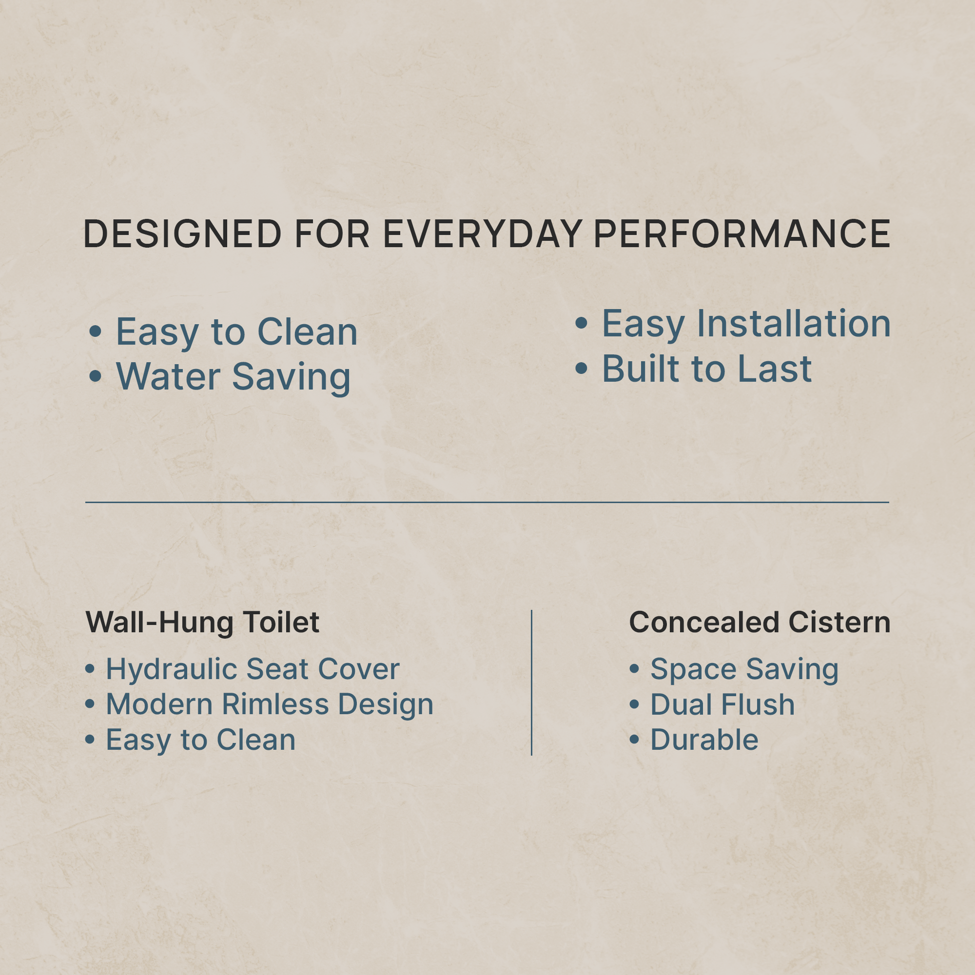 Wall Hang Commode (Rimless) with Hydraulic Seat Cover and Concealed Cistern