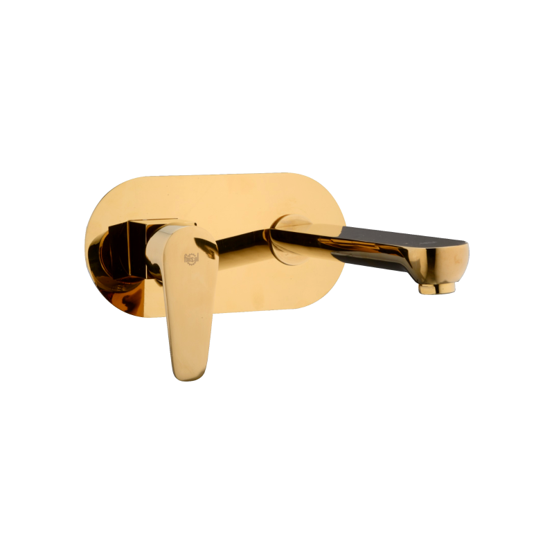 CONCEALED BASIN MIXER OVAL PVD FULL GOLD image