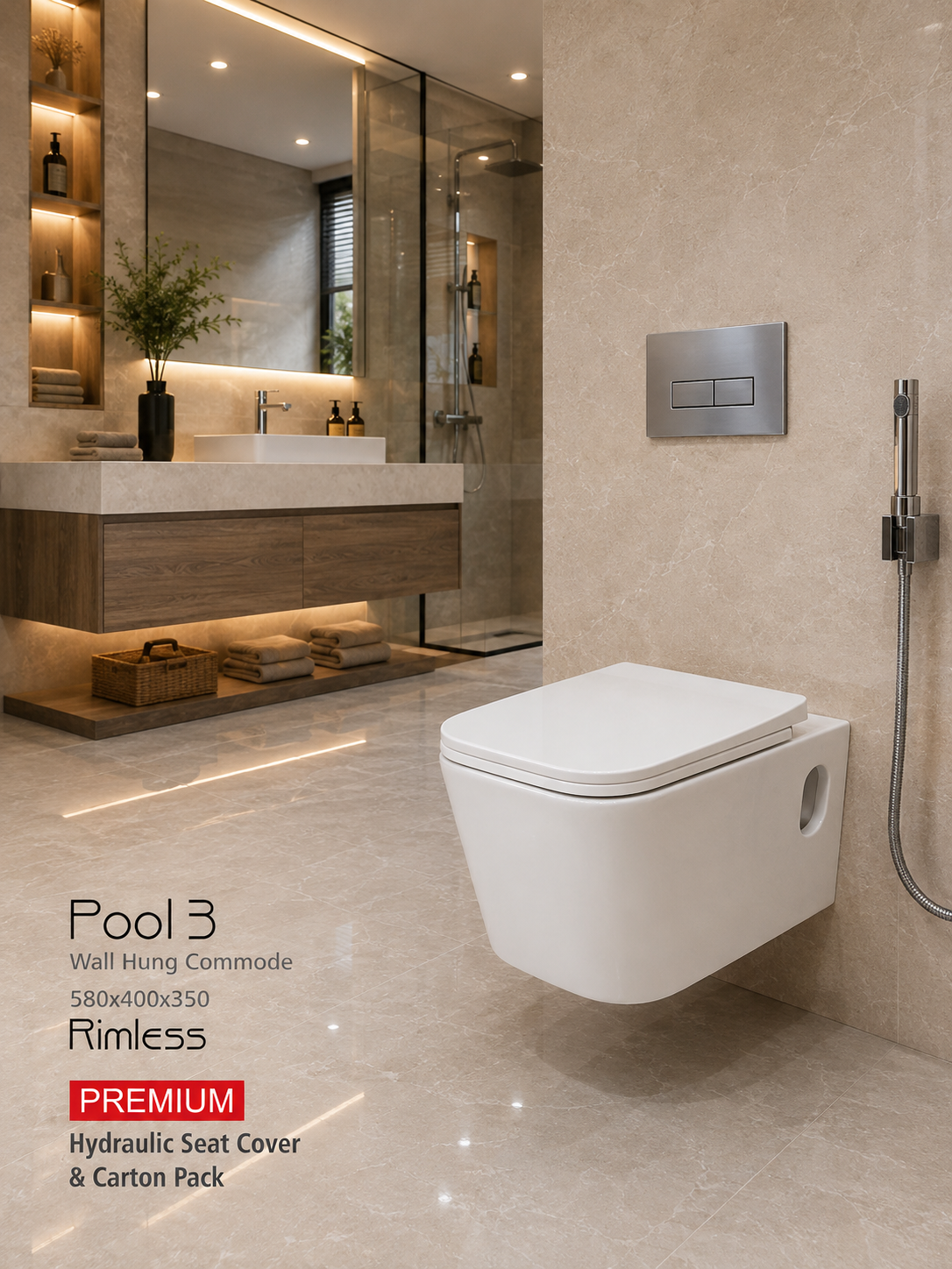 Pool 3 (Wall Hung Commode)