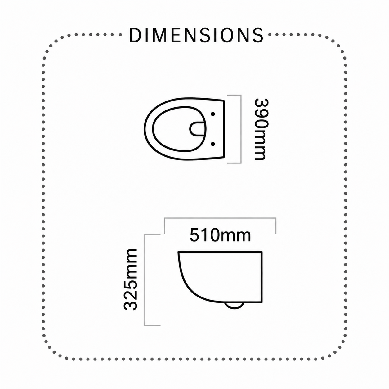 WHC 04 Commode (Rimless)