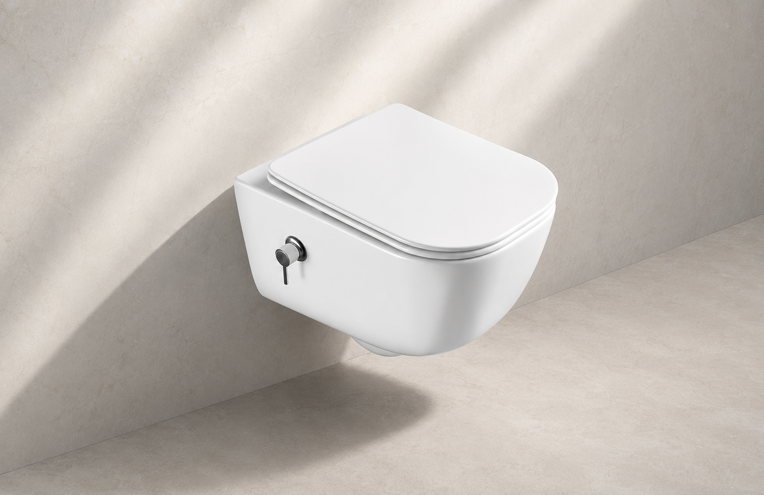 HD915 (Wall Hang Commode with Hydraulic Seat Cover)