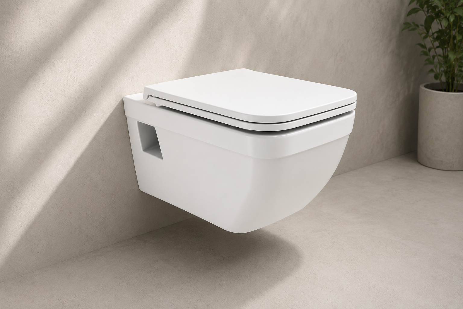 827WH (Wall Hang Commode with Hydraulic Seat Cover)