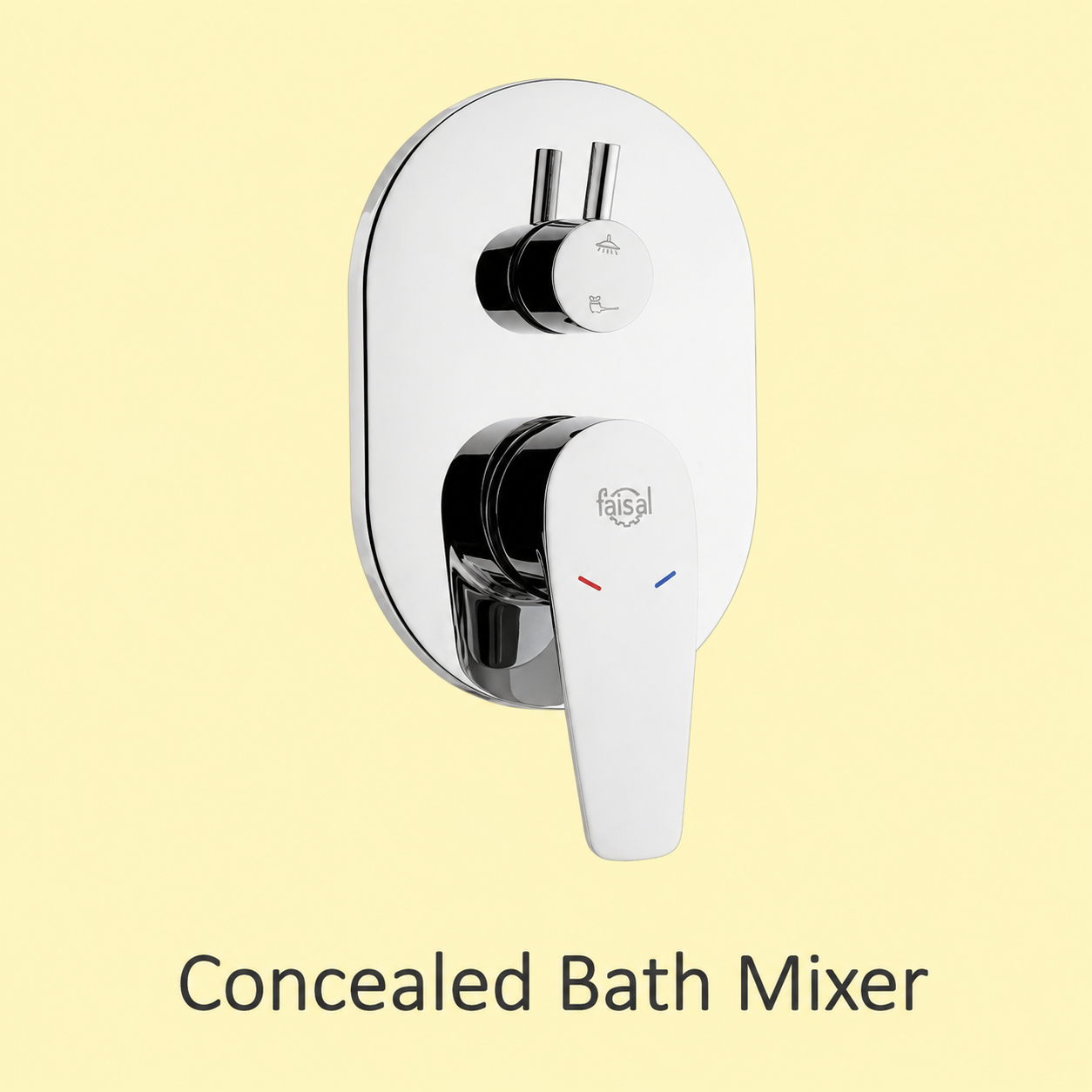 Concealed Bath Mixer (Oval)