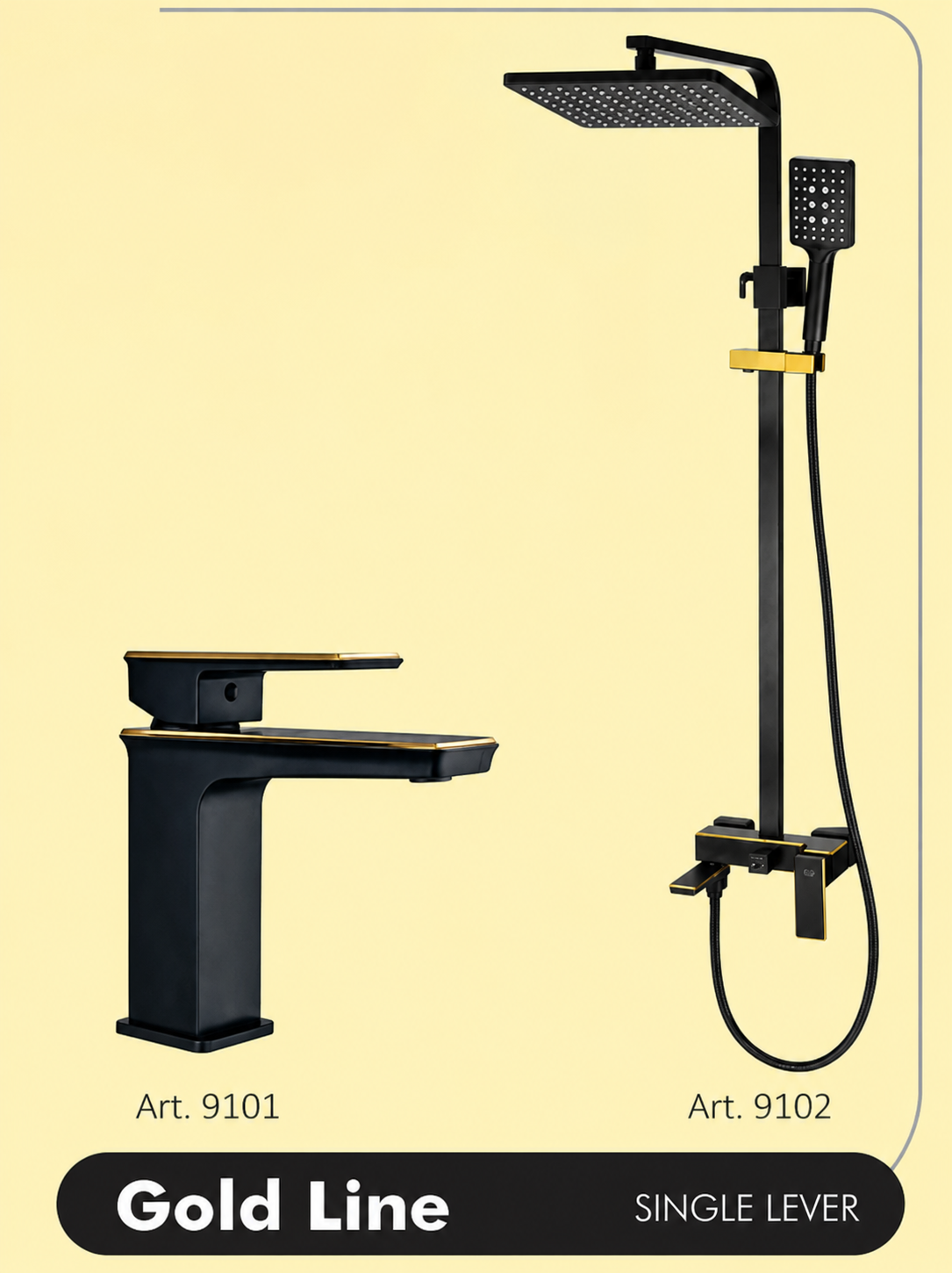 Shower Single Liver (Gold Line)