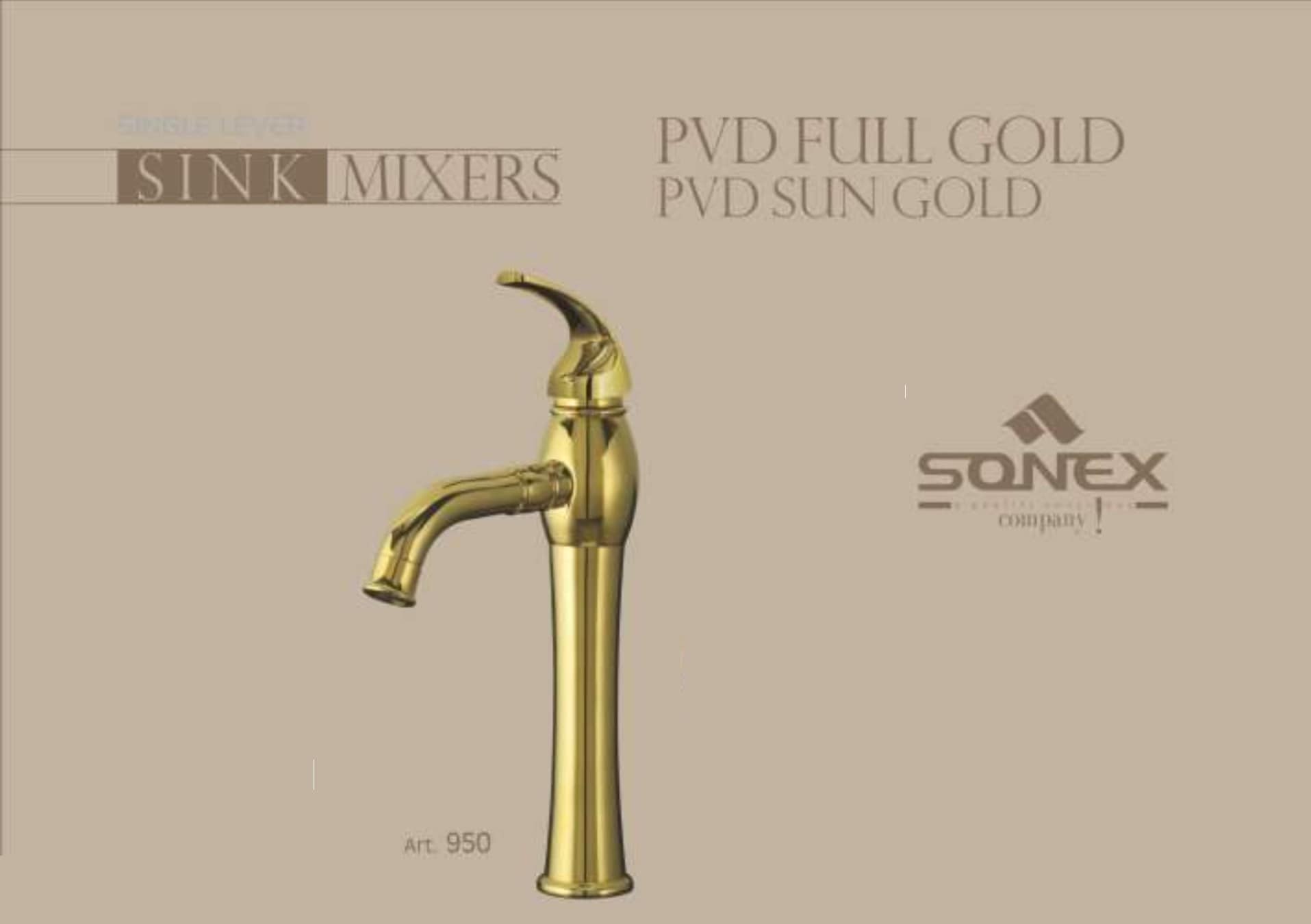 Sink Mixer Paradise Gold 950 Long image