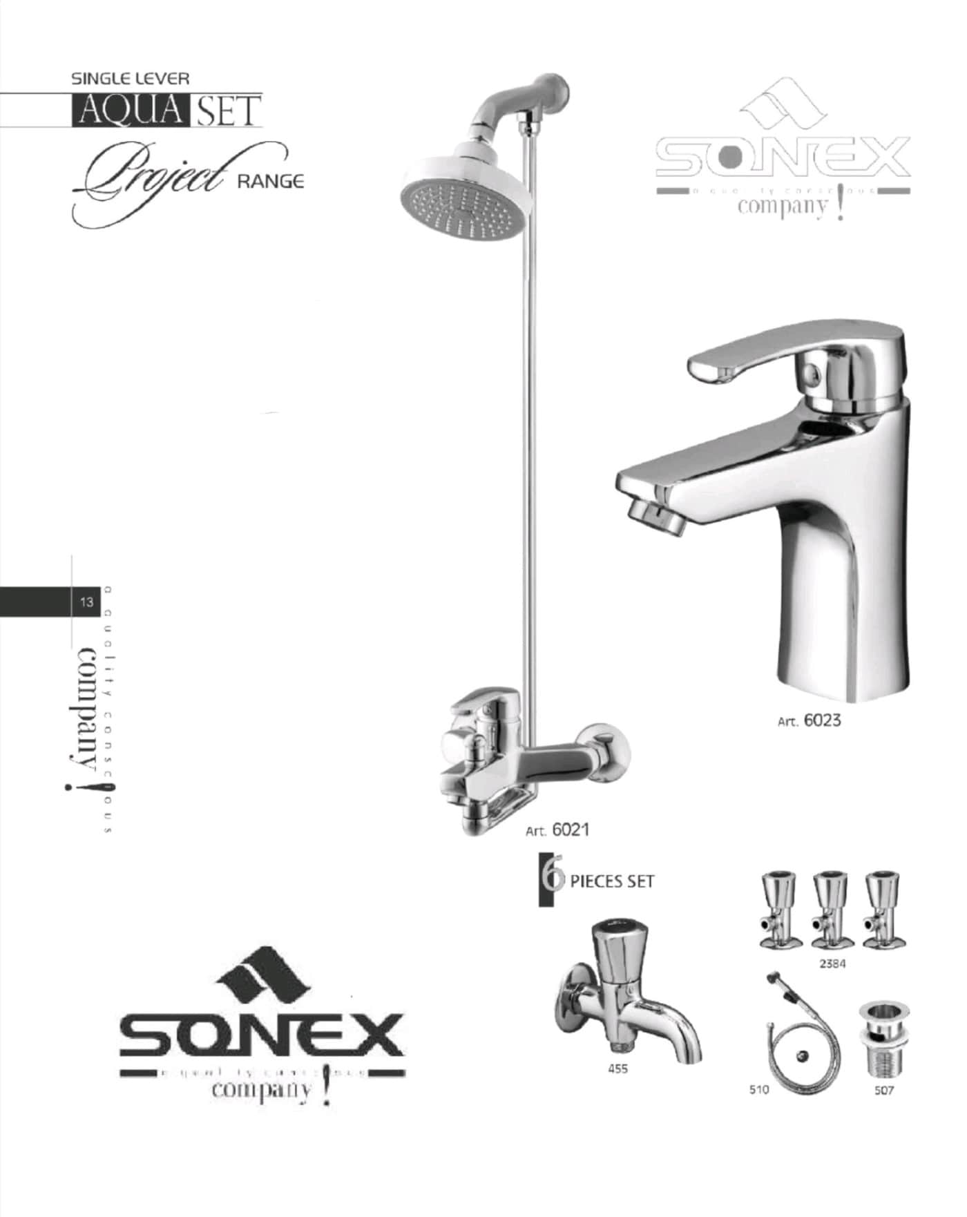 Complete set aqua chrome 6021/6023 image