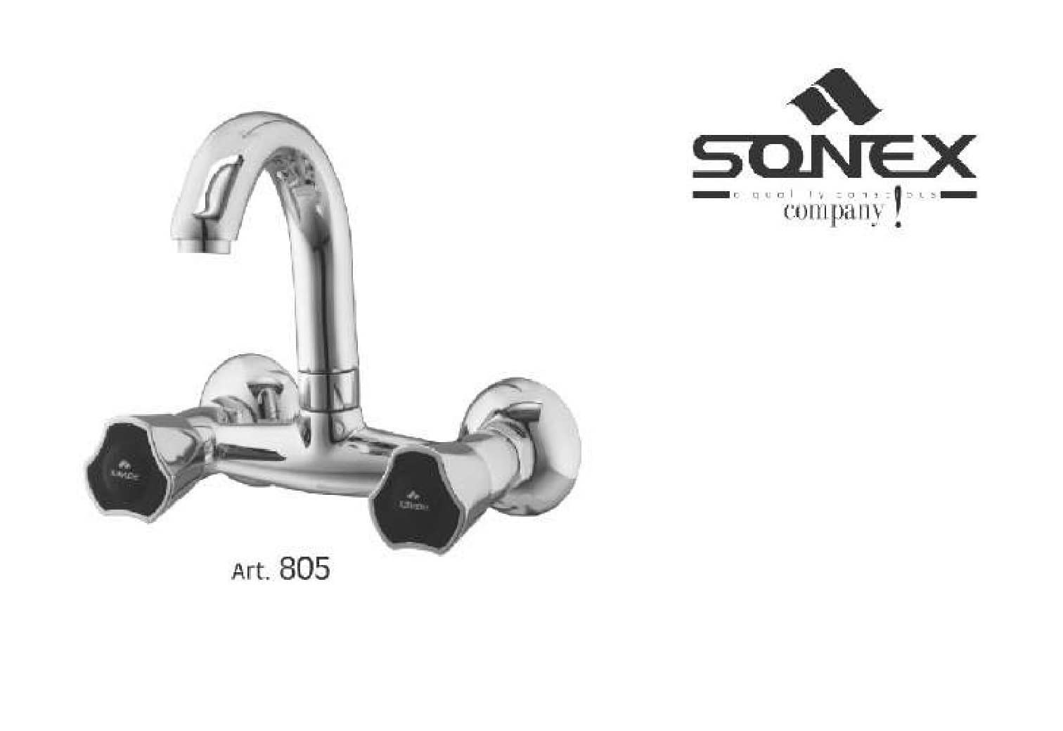 Round Full Sink Mixer Classic 805 image