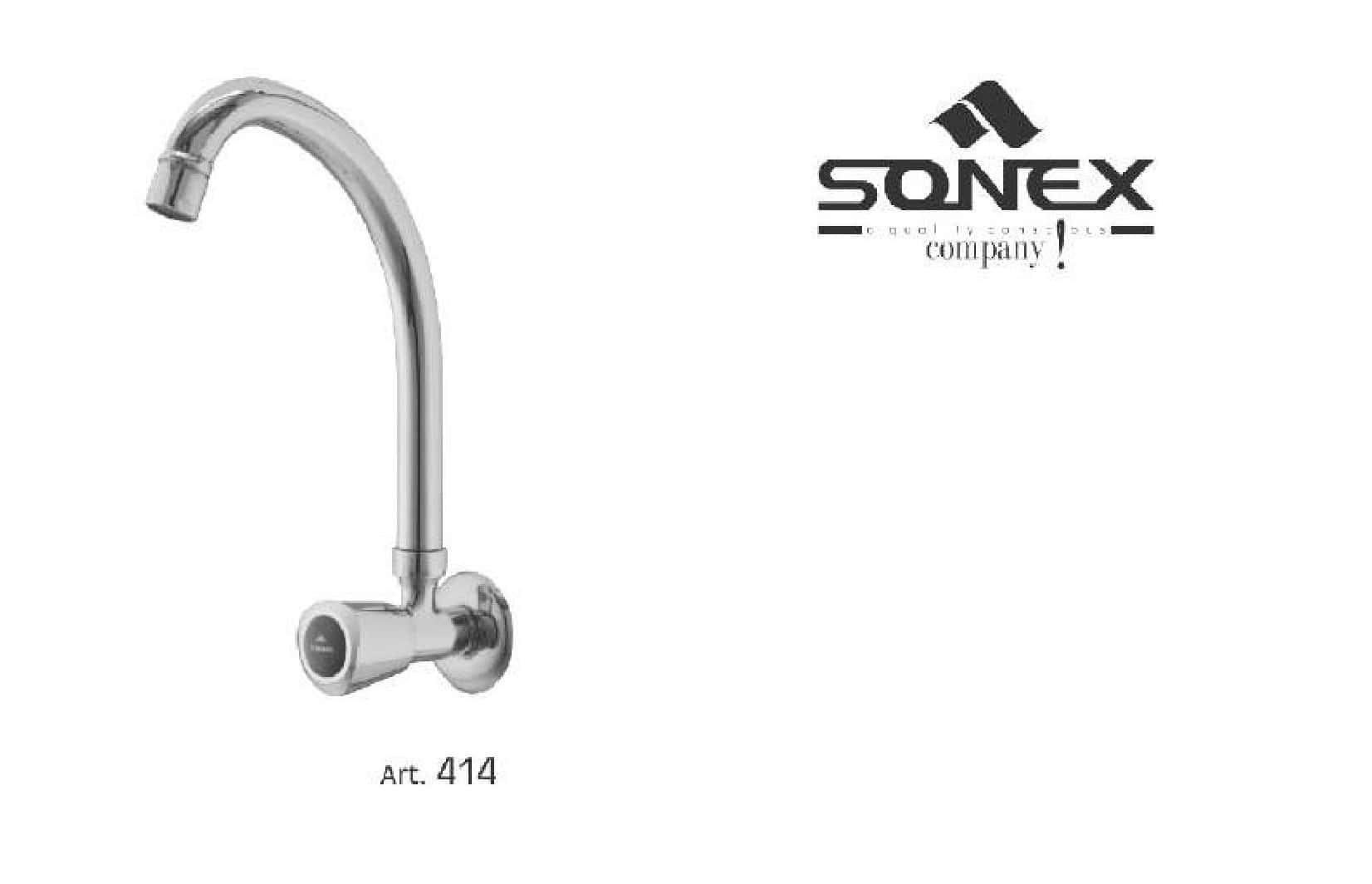 Round Full Sink Mixer Cock 414 image
