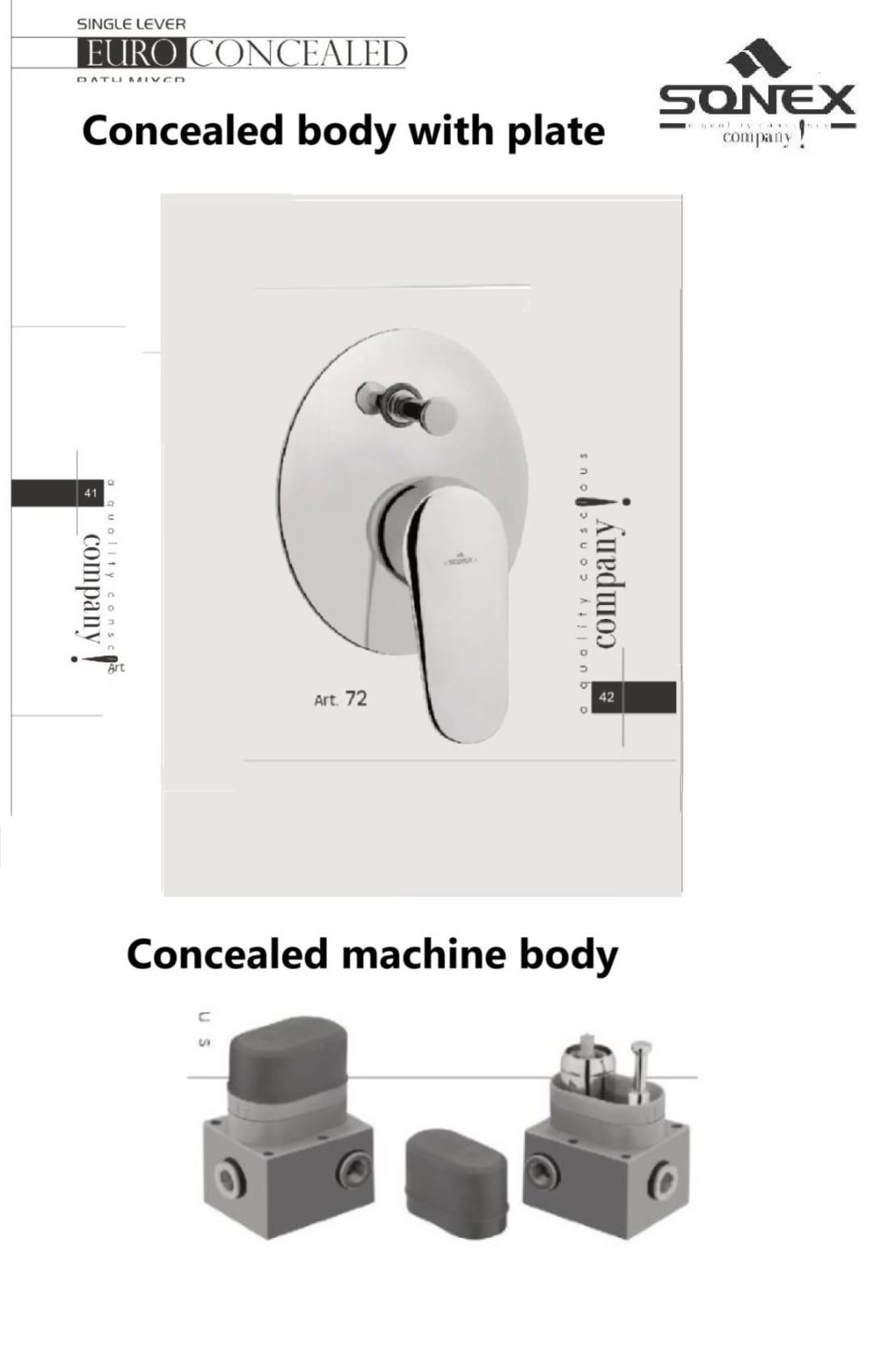 Concealed bathmixer body+plate oval 72 chrome image