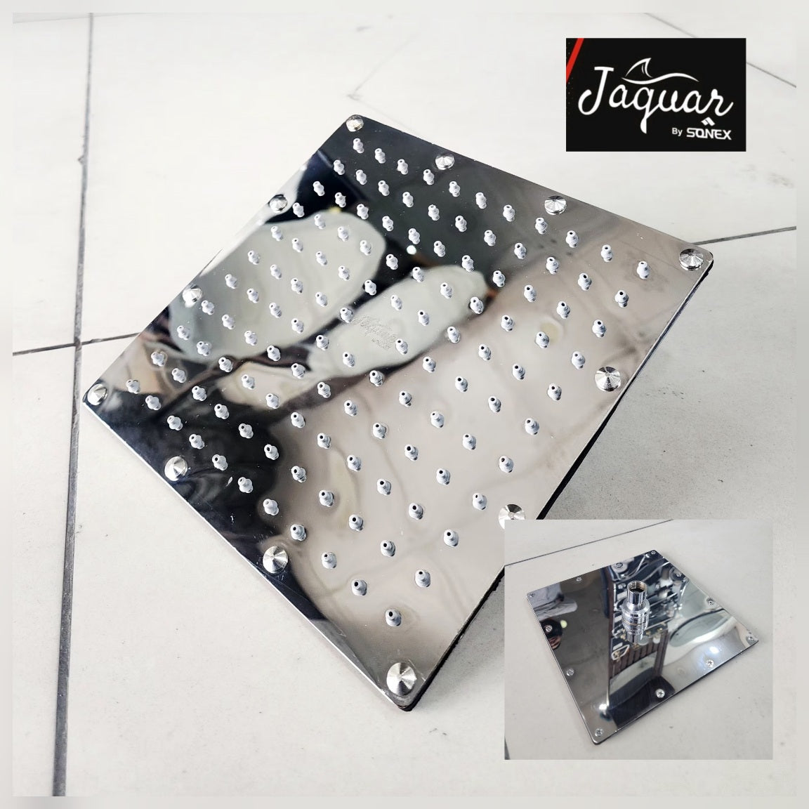 Rain shower jaguare Square 522-chrome 200MM 8 INCH image