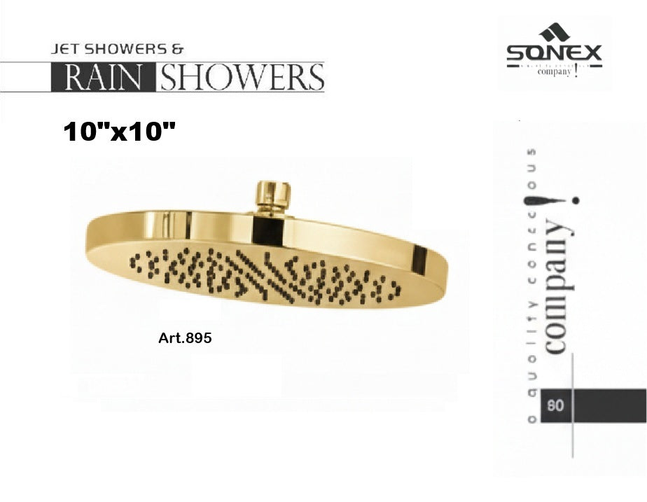 Rain shower round 895-gold 250MM 10 INCH image