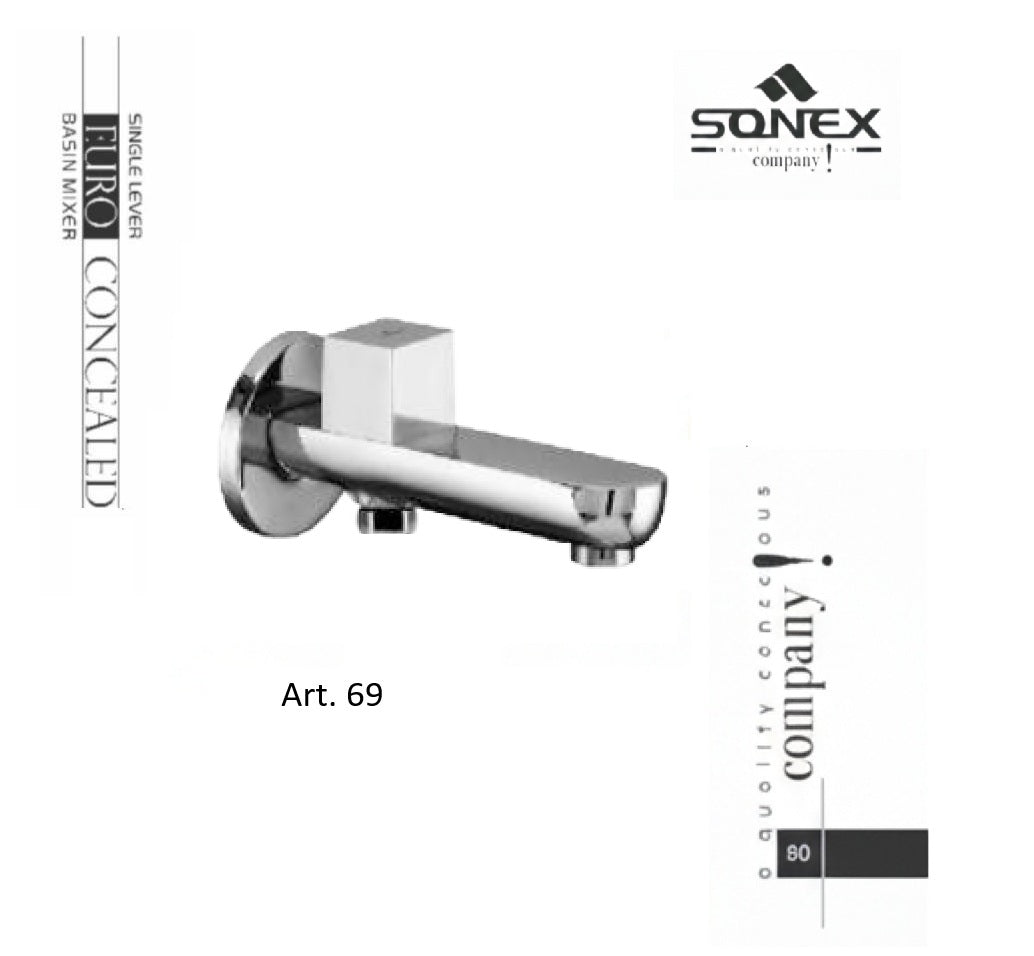 Concealed spout square with handshower 69 532 image