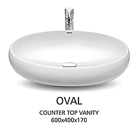 Oval (Counter Top Vanity)
