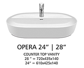 Opera 24" | Counter Top Vanity)