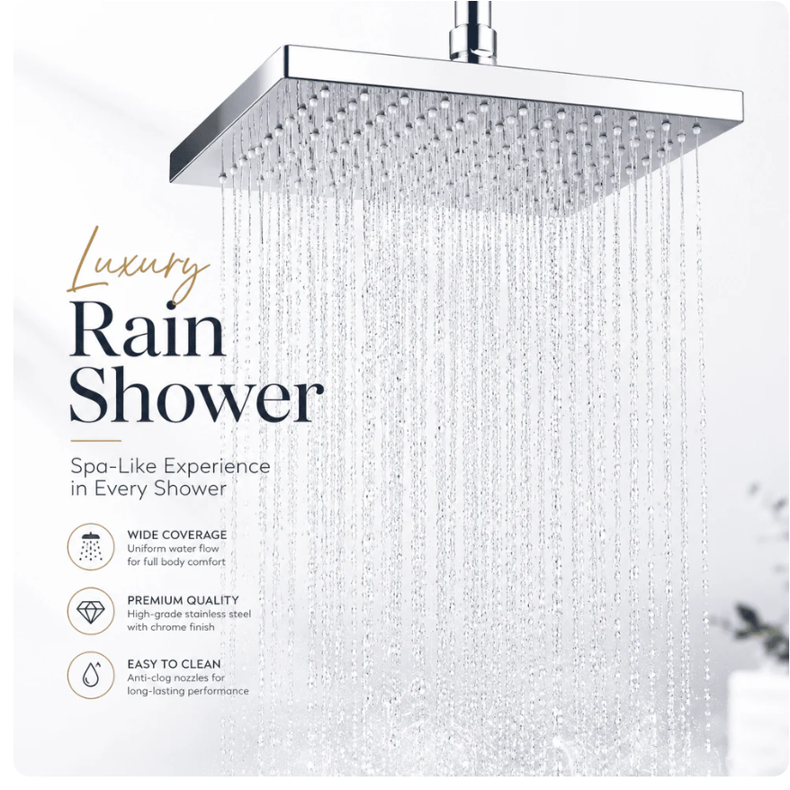 Premium Quality Overhead Rain Shower – Stainless Steel