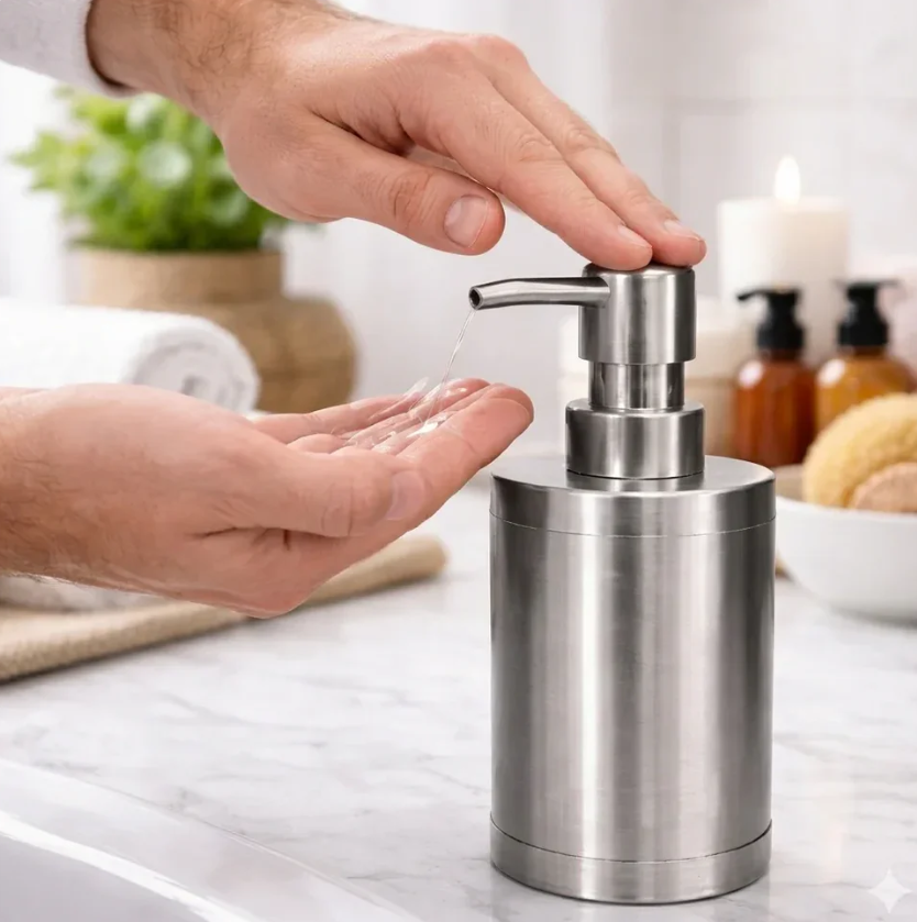 Premium Quality Metal Soap, shampoo and sanitizer dispenser