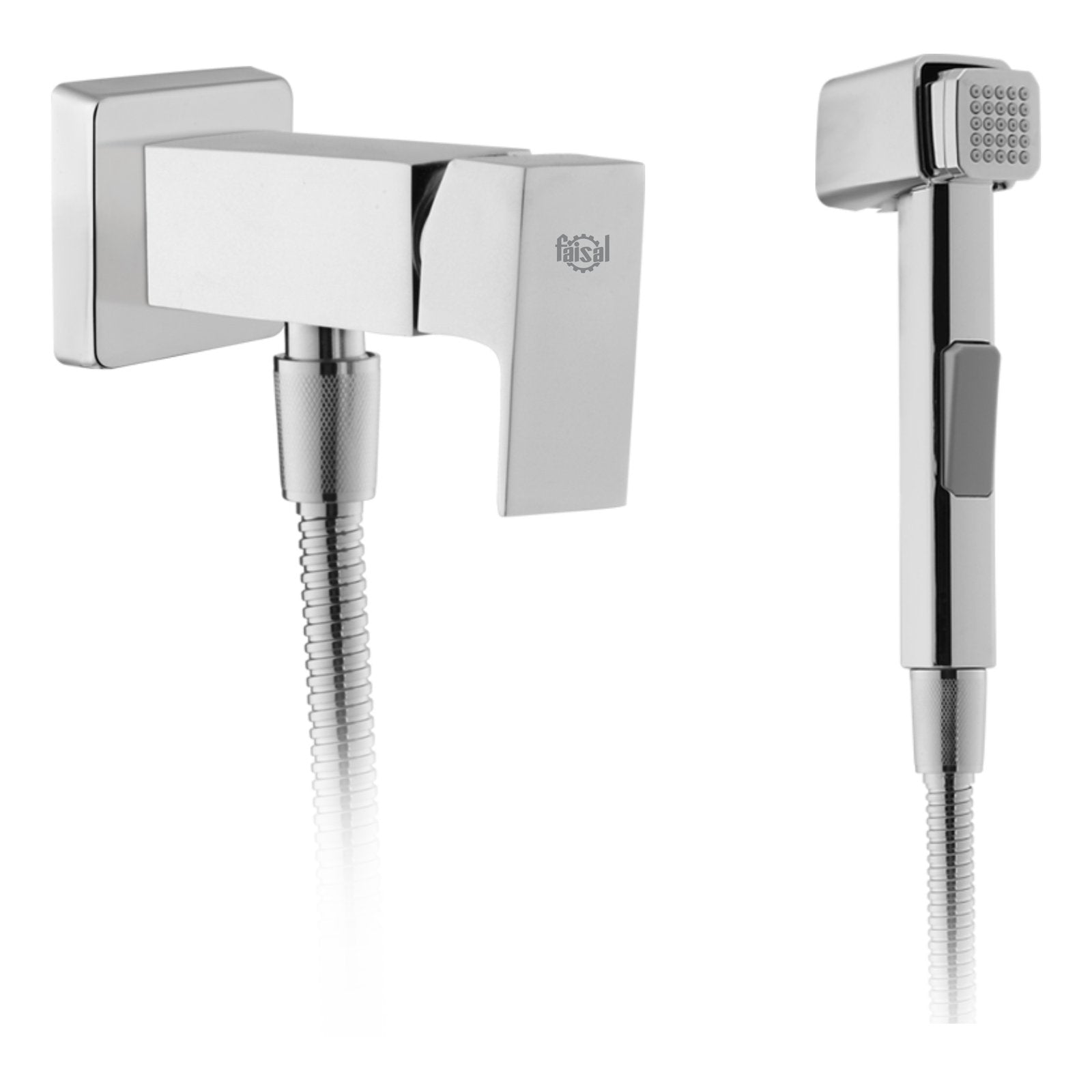Single Lever Concealed For Toilet Shower Square (Hot & Cold) image