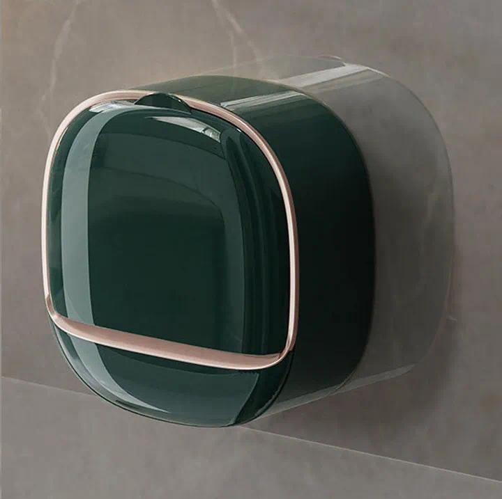 Luxury Soap Holder with Drain Tray, Soap Box Light Luxury Multi-Functional